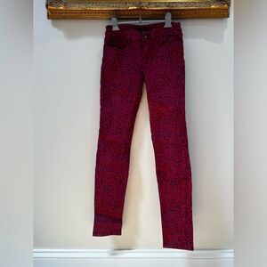 Cheetah printed jeans